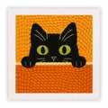 Kit de Bordado de Lana - Gato Curioso