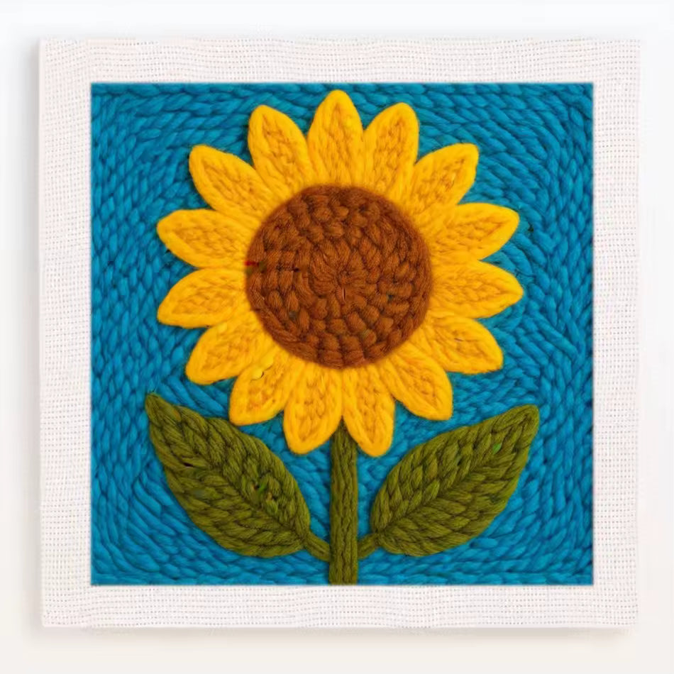 Kit de Bordado de Lana - Girasol