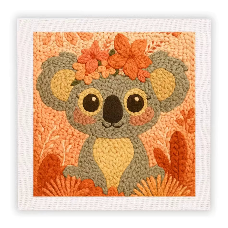 Kit de Bordado de Lana - Koala