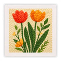 Kit de Bordado de Lana - Flores de Verano