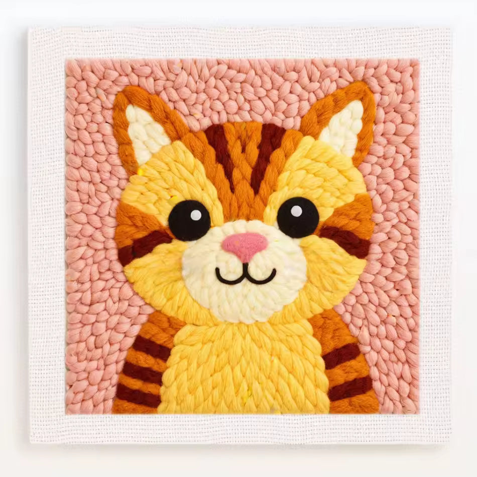 Kit de Bordado de Lana - Gato